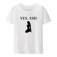 thumbnail image 1 of Sí señor BDSM camisetas gráficas divertidas BDSM estampado superior camiseta gráfica camiseta hombre ocio camisetas hombres camisa tops humor transpirable, 1 of 8