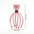 thumbnail image 2 of Unique Bargains 1 Pc Women Octopus Ball Bearing Style Head Massager for Home for Office Plastic Steel Ball Pink, 2 of 4