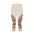 thumbnail image 3 of Pantalones de Ajuste Seco Mujeres Pascua Impresa Leggings Recortados, Estirable Transpirable Casual Y Yoga, 3 of 7