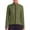 Army Green, variant on Women's Windproof Cycling Jacket Running Hiking Bike Windbreaker with Reflective Element and 2 Zipper Pockets for Running, Cycling & Hiking