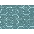 thumbnail image 1 of Ahgly Company Machine Washable Indoor Rectangle Transitional Blue Lagoon Blue Area Rugs, 6' x 9', 1 of 7
