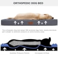 thumbnail image 2 of Cama para perros MIHIKK, caja ortopédica impermeable de 44 x 32 pulgadas, gris, 2 of 6