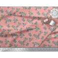 thumbnail image 3 of Soimoi Crepe Silk Fabric Leaves & Rose Floral Fabric Prints By Yard 42 Inch Wide, 3 of 3