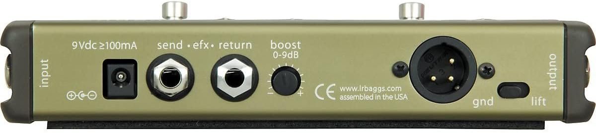 LR Baggs Venue DI Acoustic Guitar Effect Pedal Bundle w/ 12x Picks and Liquid Audio Polishing Cloth