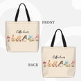 thumbnail image 4 of Sigee Coffee Gnome (2) Print Large Capacity Zippered Tote Bag - Durable, Stylish and Versatile for Everyday Use, 4 of 9