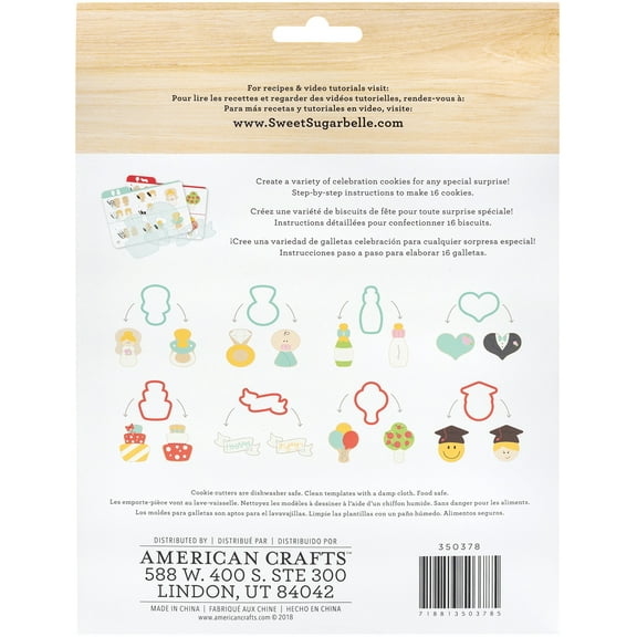 Sweet Sugarbelle Cookie Cutter Set 8/Pkg-Shape Shifter - Life Events