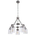 thumbnail image 2 of 53623-FBDT-Craftmade Lighting-Foxwood - Three Light Chandelier - 21.75 inches wide by 24.37 inches high-Flat Black/Dark Teak Finish    -Traditional, 2 of 4