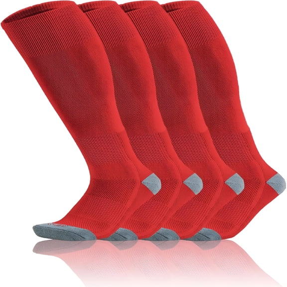 OQRKI Toddler Baseball Socks Youth Softball Tee Ball Kids Soccer Socks for Boy Girl 2 Pairs