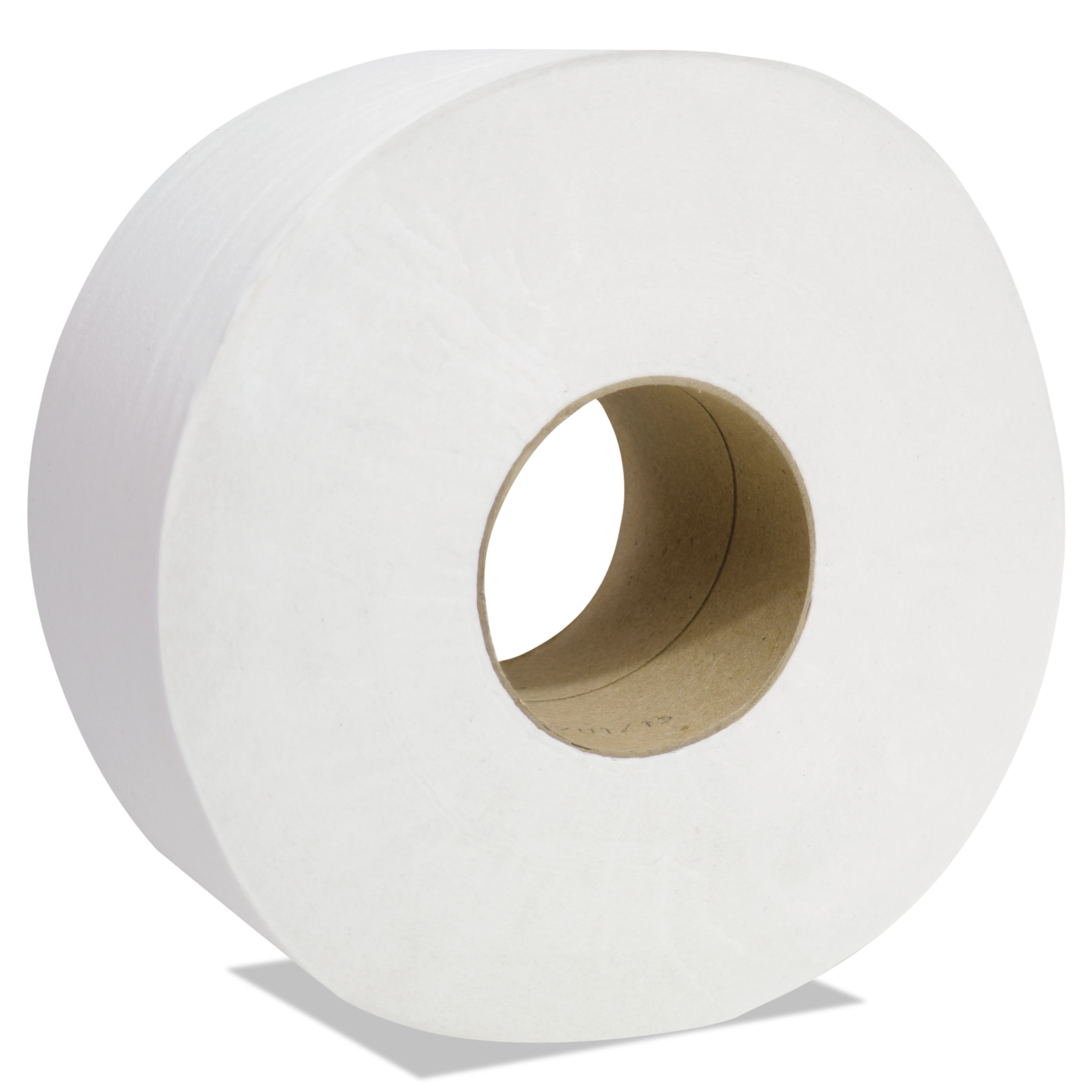 Cascades Decor Jumbo 1Ply Toilet Paper, White, 12 rolls