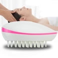 thumbnail image 1 of Mini cabeza de masajeador de cuero cabelludo eléctrico de mano, peine vibrador antiestático, cepillo, champú, masaje rosa Adepaton FLD-1855, 1 of 8