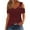 Wine, variant on Lenpel Summer Tops for Women Cold Shoulder Short Sleeve V Neck Eyelet Embroidered T Shirts Casual Tunic Tee Blouses
