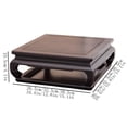 thumbnail image 2 of Square Purple Sandalwood Bonsai Base, Display Pedestal for Flowerpot Teapot, 2 of 6