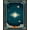 Navy Blue Teal Orange, Pattern 3, variant on ODIKA System Galaxy Celestial Bodies Orbital Path Astronomy Poster Stain Resistant Low Profile for Dorm Room, Small Living Apartment