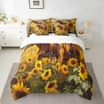 thumbnail image 2 of Twin Size Horse Bedding Sets 7 Piece Rustic Farmhouse Floral Bed in a Bag Sunflower Home Decor,Wildlife Animal Comforter Set with Fitted Sheet,Flat Sheet,Pillow Cases & Covers, 2 of 5