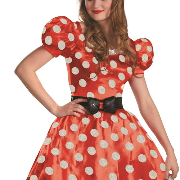Mickey Mouse Clubhouse Disney Classic Red Minnie Mouse Adult Costume 4-6