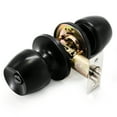 thumbnail image 3 of Villar Home Designs Door Knob Versa Black Privacy 4 Pack, 3 of 8