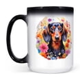 thumbnail image 2 of Welcome Spring Summer Dachshund Portrait Flower Blue Sky Heat Color Changing Mug Wiener Dog Lover Gifts Idea Magic Coffee Mug - 12001, 2 of 4