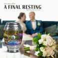 thumbnail image 4 of JAGASY Golf Ball Memorial Small Urn for Ashes Adult Male, Green Funeral Keepsake Urns for Ashes, White Golf Ball Decorative Urns for Sister, Water Cremation Urn for Brother, (3 Inch), 4 of 7