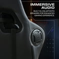 thumbnail image 4 of X Rocker Honeycomb Faux Leather PC Gaming Chair, Black, 4 of 11