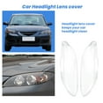 thumbnail image 6 of 1 Pair Car Left & Right Front Headlight Cover Waterproof Clear Headlight Lens Shell Cover, for 3 2006-2012,2 * Car Headlight Lens Cover,Transparent, 6 of 8