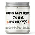 thumbnail image 2 of Moms Last Nerve Candle - Pink Amber & Honey Scented Candle, 9oz | Sweet Peach, Gardenia, Vanilla Woods | Hand-Poured Soy Wax, Eco-Friendly, 2 of 10