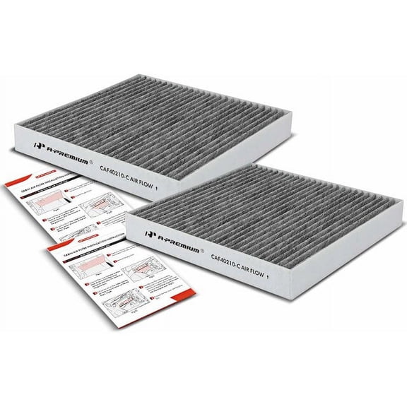 Front Cabin Air Filter Set 2 - Compatible with 2011 - 2013 INFINITI M37 3.7L V6 2012