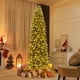 thumbnail image 1 of Costway Árbol de Navidad preiluminado de 270 cm con bisagras y lápiz delgado de Navidad con 500 luces LED y 1298 puntas, 1 of 4