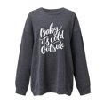 thumbnail image 2 of Gibobby Sudadera oversize mujer Sudadera de Manga Larga para Mujer de Gran tamaño de otoño de Talla Grande Holgada Cuello Redondo atlético Y-2K(Gris oscuro,XG), 2 of 3