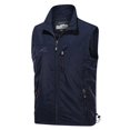 thumbnail image 2 of Chaleco de secado rápido para exteriores de primavera y otoño, chaleco informal para fotografía de hombre, chaleco de pesca con múltiples bolsillos, chaqueta, mono, chaleco de gran tamaño, 2 of 5