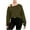 Army Green, variant on Fznquz Plain Oversized Tshirts for Women Off Shoulder Trendy Gray Tee Crop Loose Cold Shoulder Shirts for Teens Girls,XXL
