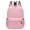 Pink, variant on Lightweight Backpack with 2 Zippered Compartments, Customizable DIY Backpack for School Travel Daily Use(Pink,M)