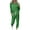 Green1, variant on Womens 2 Piece Tracksuit Outfits Cinch Bottom Pant with Casual Loose Long Sleeve Top Lounge Sets (Small, Hot Pink)