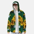 thumbnail image 2 of Kdxio Sunflowers in Bucket Print Women Men Sun Protection UPF 50+ Jackets Zip Up Long Sleeve Hoodie Hiking Lightweight with Pockets, 2 of 7