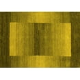 thumbnail image 1 of Ahgly Company Indoor Rectangle Abstract Yellow Contemporary Area Rugs, 2' x 3', 1 of 4