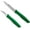 Green, variant on ARCOS Set 2 pieces Paring Knife 3 Inch. 3 Paring Knives of Stainless Steel and Ergonomic Polypropylene Handle for Cutting Fruits, Vegetables and Tubers.