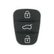 thumbnail image 1 of Riwesomey Cubierta del botón de la llave del coche Piel de goma de 3 teclas con marca Reemplazo del accesorio automotriz para I10 / I20 / I30 Vehículos, repuestos y accesorios Mis negro, 1 of 6