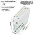 Integrated Rail Solid State Relay 10A Dc Control Ac Single Phase Small