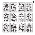 thumbnail image 4 of IKemiter Children 12Pcs/Set Plastic Animals Painting Template for DIY Albums Painting Craft, 4 of 7