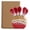 Red, variant on Cheese Knife Set, 5 Piece Resin Oak Base Stainless Steel Blade Collection for Charcuterie Board Hosting and Wine Parties in Home Kitchen or Gifting, Red