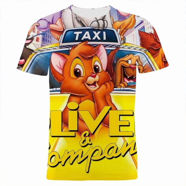 Oliver Unternehmen 3D Druck männer Kleidung Mode Sommer Übergroßen Frauen camisetas Disney película dibujos animados Anime Kinder camiseta xuanjing unisex