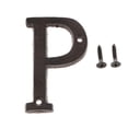 thumbnail image 2 of licencia para puerta exterior, decoración de pared, letras de buzón, dirección de hierro creativa, montaje en pared grande para sala de , perfecl Etiqueta de la letra de la placa de la puerta, 2 of 8