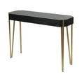 thumbnail image 4 of LuxenHome Black Wood and Gold Metal Console and Entry Table, 4 of 9