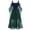 Navy, variant on Lolmot Plus Size Dresses for Women Solid Color Lace Up Patchwork Cold Shoulder Short Sleeve Strap Halloween Dress