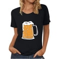 thumbnail image 1 of Blouse pour Femmes Oktoberfest T-Shirt Col Rond Été Imprimé Manches Courtes Pull T-Shirt Habillé Hauts Chemise, 1 of 4
