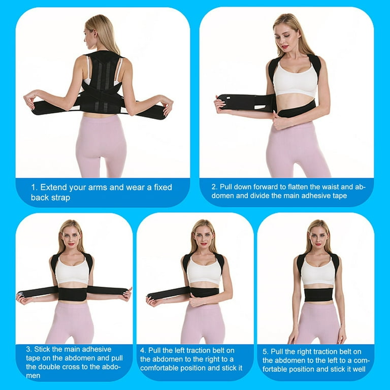Mueller Sports Medicine Adjustable Posture Support, Unisex, One Size Fits  Most, Light Back Support to Help Improve Posture
