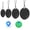 BLACK, variant on Black Bluetooth GPS Tracker, 4 Pack iOS Only Item Finder for Keys Wallet Luggage, Smart Tracker Works with Find My Device
