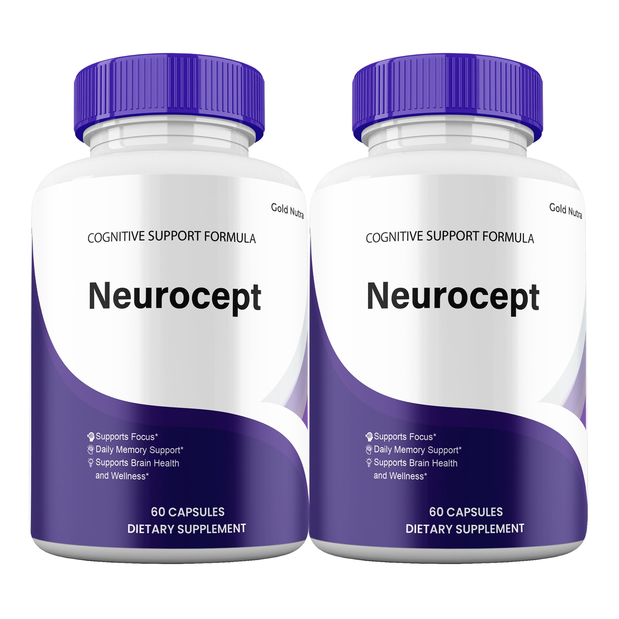 Neurocept Capsules, Advanced Maximum Strength Pills Cognitive and Brain, Neuro cept Supplement for Brain Nootropic Health (2 Pack)