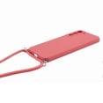 thumbnail image 3 of For Samsung Galaxy S21 4G/5G Case Rubberized Fiber Lining Cover with Long Lanyard, 3 of 5