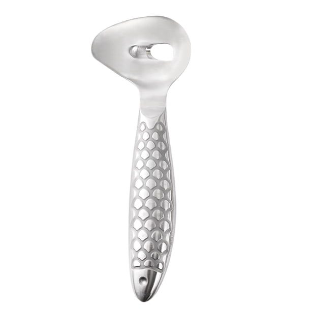 Pelador de cactus Herramienta peladora de cactus gruesa y resistente Cuchara de acero inoxidable 7,28 x 2,68 pulgadas Mango largo con orificio Accesorio de cocina pequeño