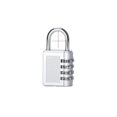 thumbnail image 1 of Heavy Duty 4 Dial Digit Combination Lock Weatherproof Security Padlock Outdoor Gym Locker Safely, 1 of 6